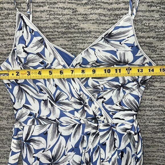 Jonathan Simkhai Ava Wrap Gown Pacific Print Size 0 - Picture 10 of 14